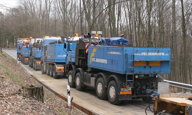 Felbermayr Schwertransport am Weltenburger Berg