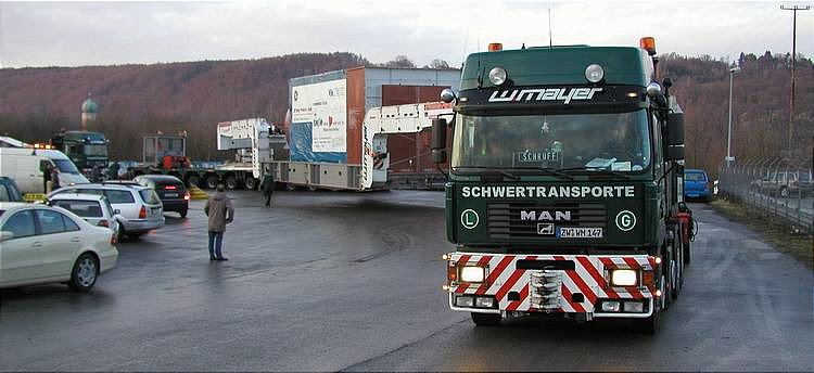 W. Mayer - Transport einer Gasturbine in Kesselbrücke - Copyright: www.olli80.de