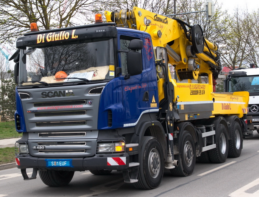 Scania mit Cormach Ladekran - Copyright: www.olli80.de