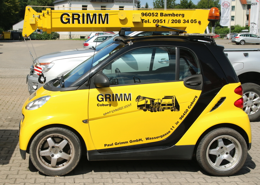 Grimm Coburg Smart mit Kranaufbau - Copyright: www.olli80.de