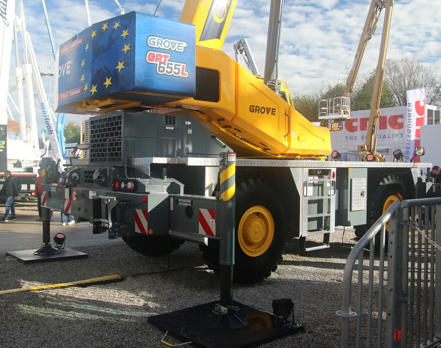 Bauma 2022 - Grove GRT 655L MEC Seitenansicht - Copyright: www.olli80.de