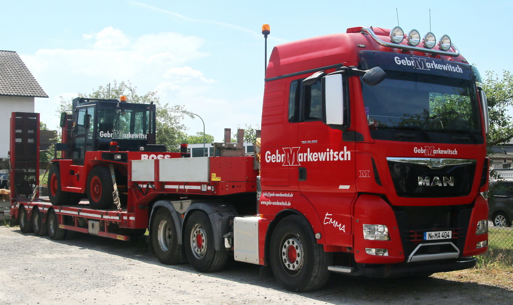 Gebr. Markewitsch - MAN TGX 26.560 mit Faymonville Semiauflieger - Copyright: www.olli80.de